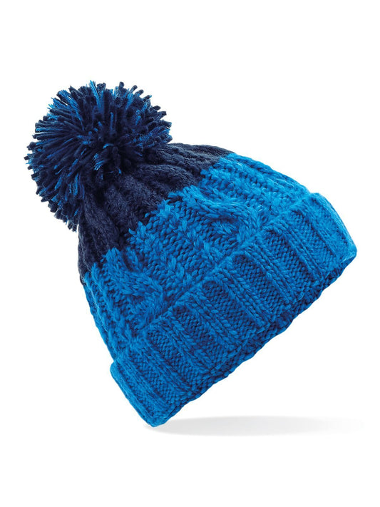 Apres Beanie Beechfield Azure Blue/Oxford Navy