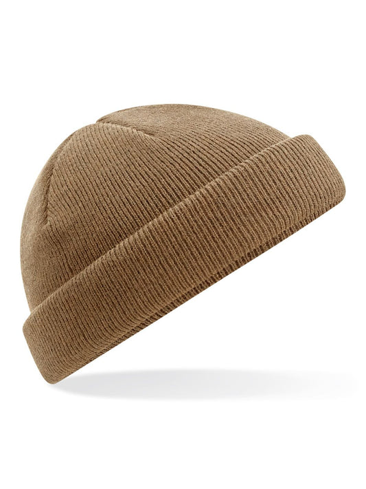 Recycled Mini Fisherman Beanie Beechfield Biscuit