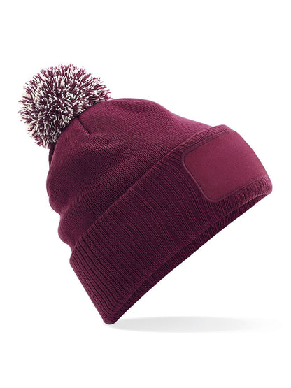 Snowstar Printers Beanie Beechfield Burgundy/Off White