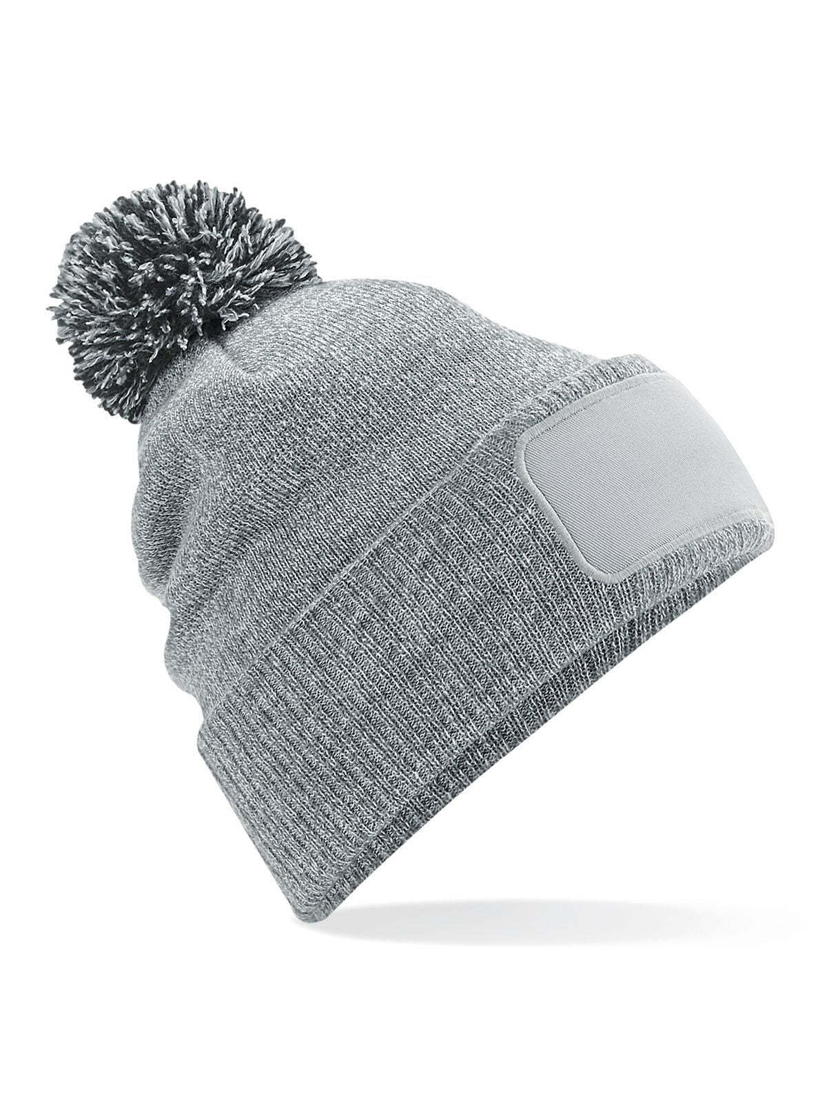 Snowstar Printers Beanie Beechfield Heather Grey/Black
