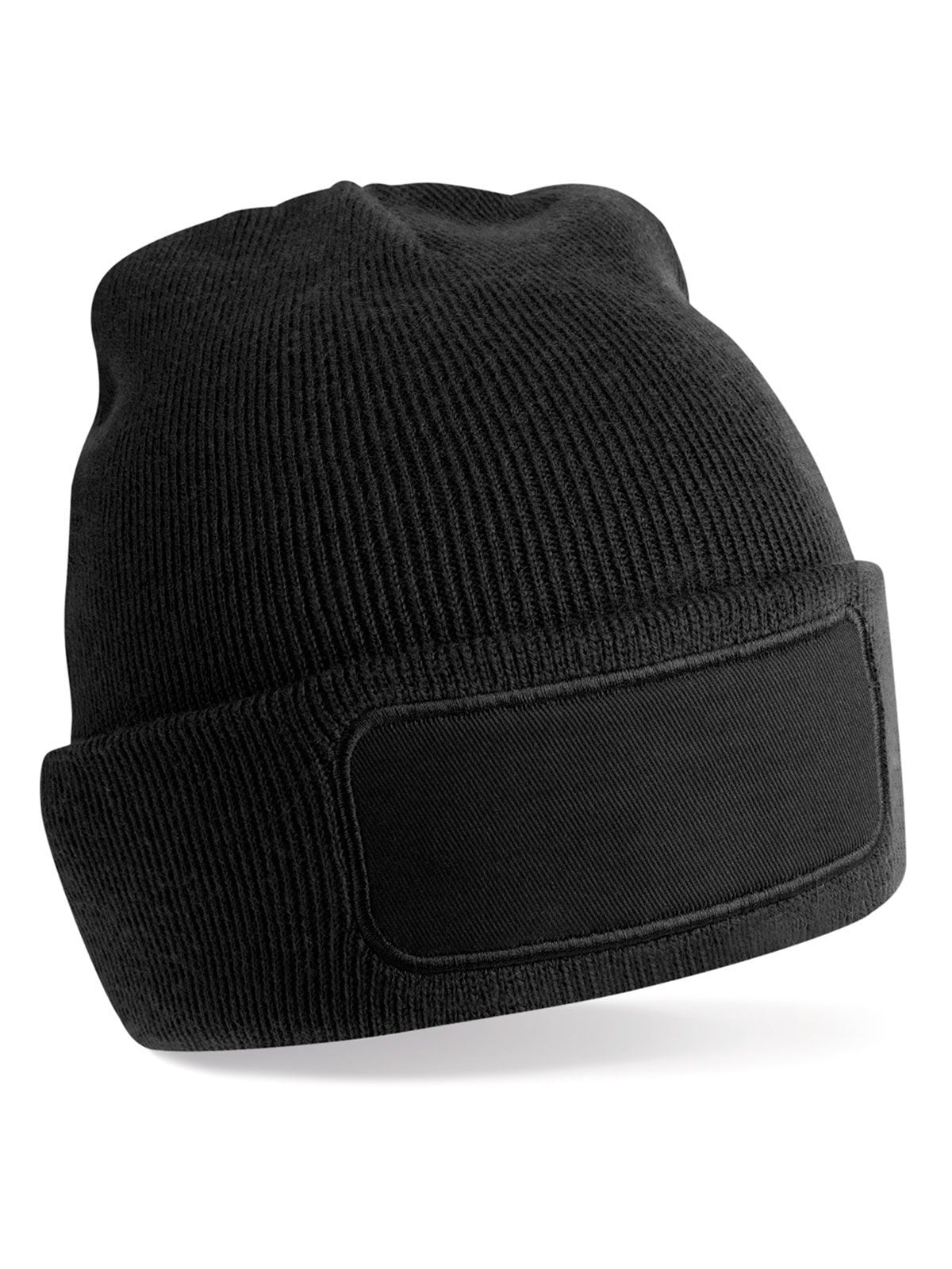 Recycled Original Patch Beanie Beechfield Black