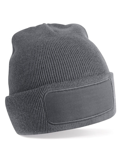 Recycled Original Patch Beanie Beechfield Graphite Grey