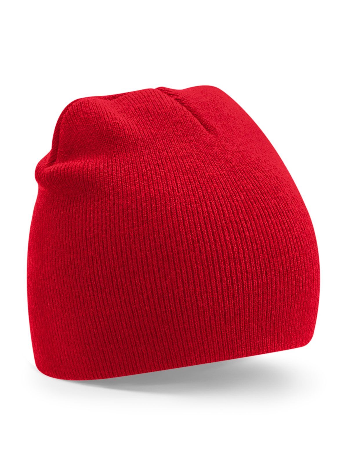 Recycled Original Pull-On Beanie Beechfield Classic Red