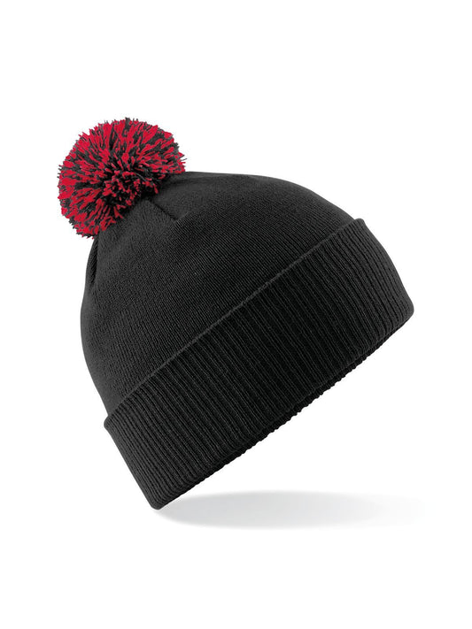 Snowstar Beanie Beechfield Black/Classic Red