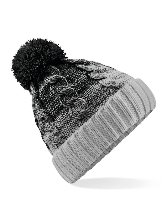 Ombré Beanie Beechfield Black/Light Grey