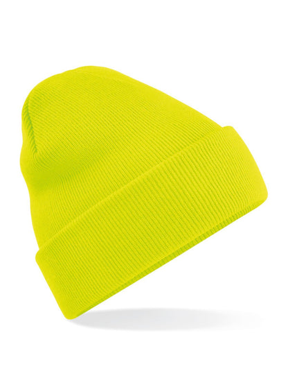 Junior Original Cuffed Beanie Beechfield Fluorescent Yellow