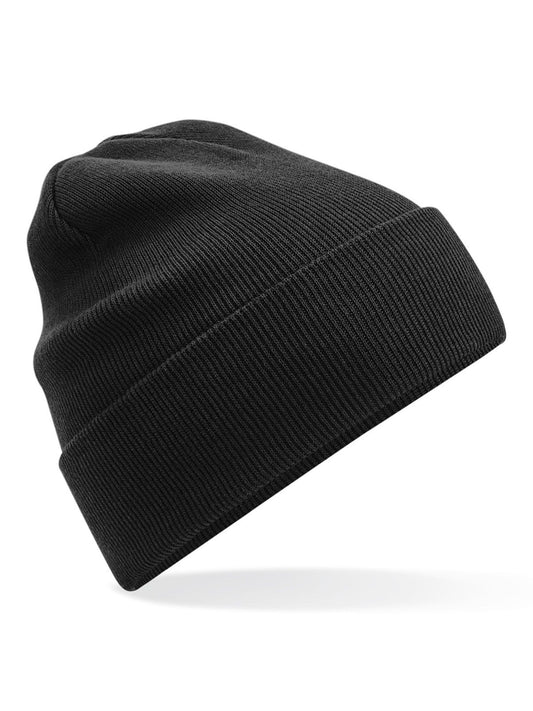 Organic Cotton Original Cuffed Beanie Beechfield Black