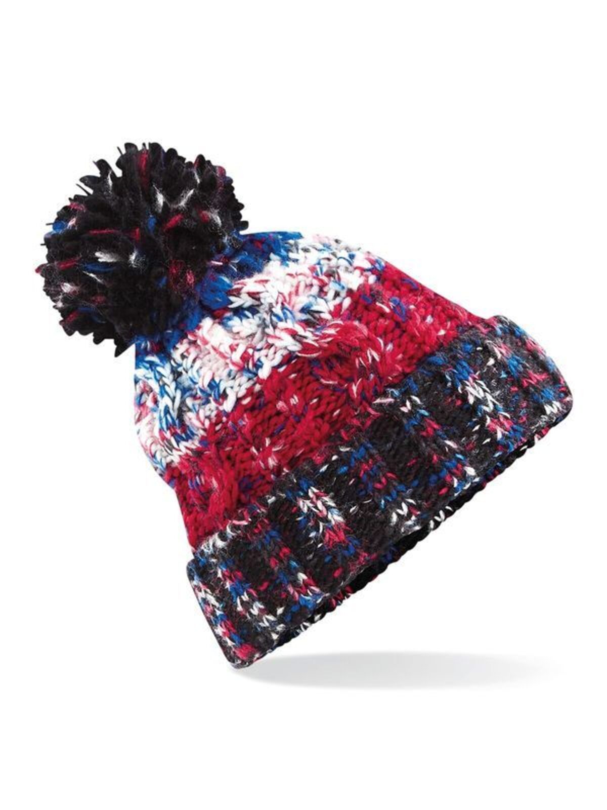 Corkscrew Pom Pom Beanie Beechfield Black Jacks
