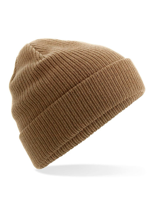 Organic Cotton Beanie Beechfield Biscuit