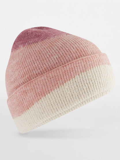 Berretto con onde morbide Beechfield Rose Pink/Peach/Vanilla