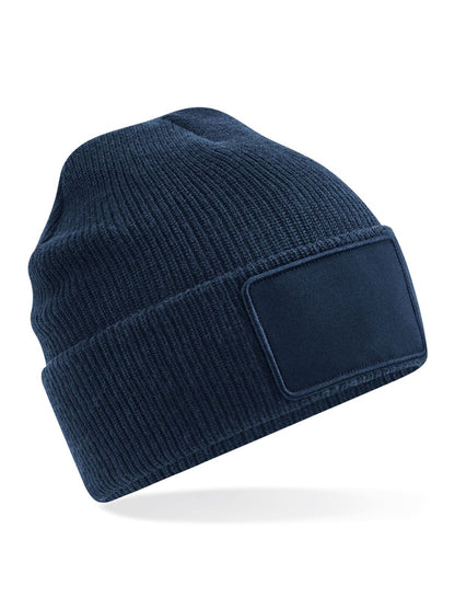 Removable Patch Thinsulate Beanie Beechfield French Navy