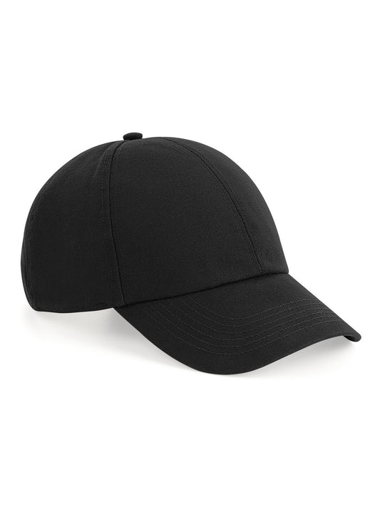 Organic Cotton 6 Panel Cap Beechfield Black