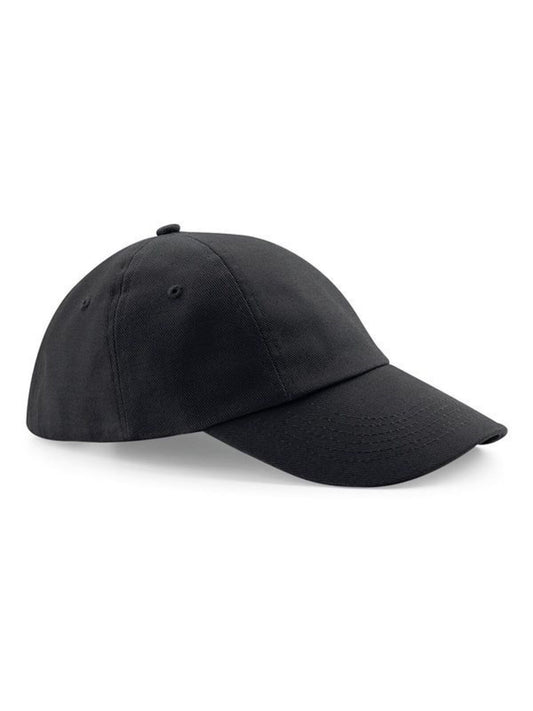 Low Profile Heavy Cotton Drill Cap Beechfield Black