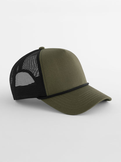 5 Panel Rope Trucker Beechfield Military Green/Black