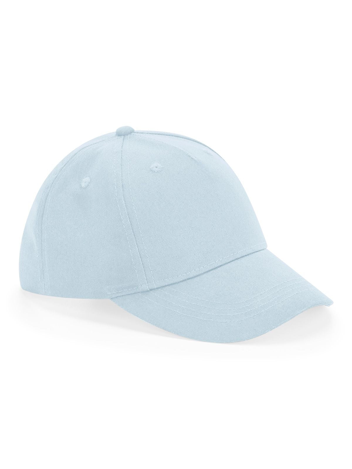 Junior Organic Cotton 5 Panel Cap Beechfield Powder Blue