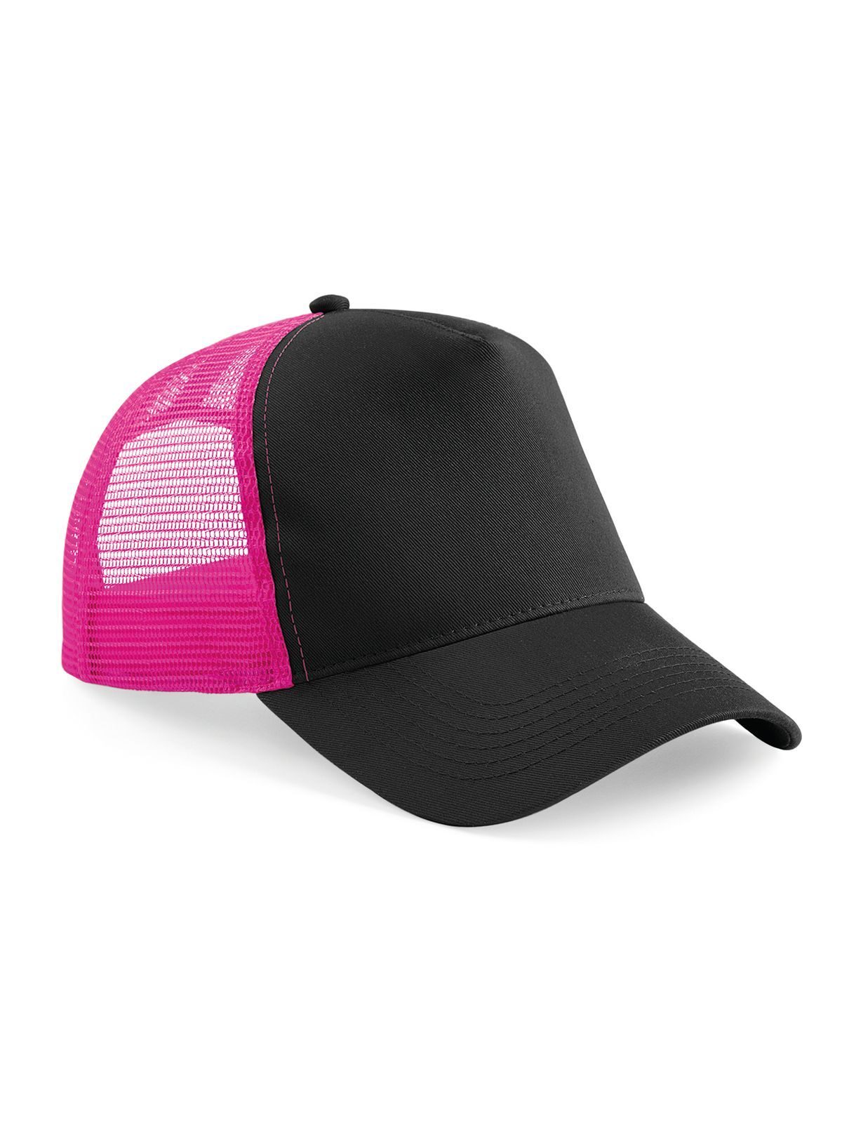 Snapback Trucker Beechfield Black/Fuchsia