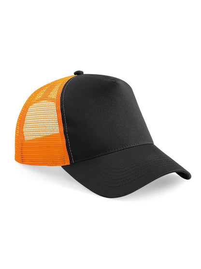 Snapback Trucker Beechfield Black/Orange