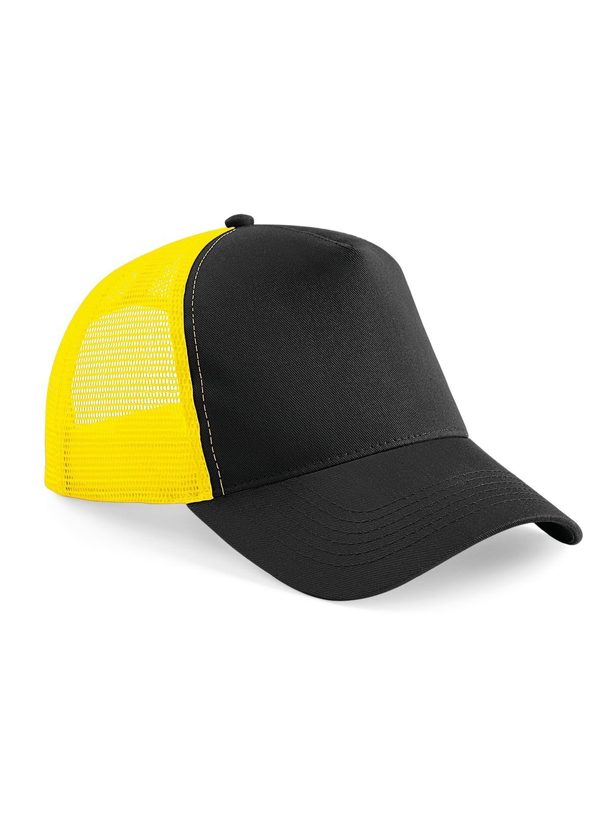 Snapback Trucker Beechfield Black/Yellow