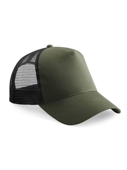 Snapback Trucker Beechfield Olive Green/Black