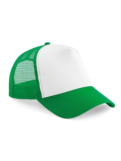 Snapback Trucker Beechfield Pure Green/White