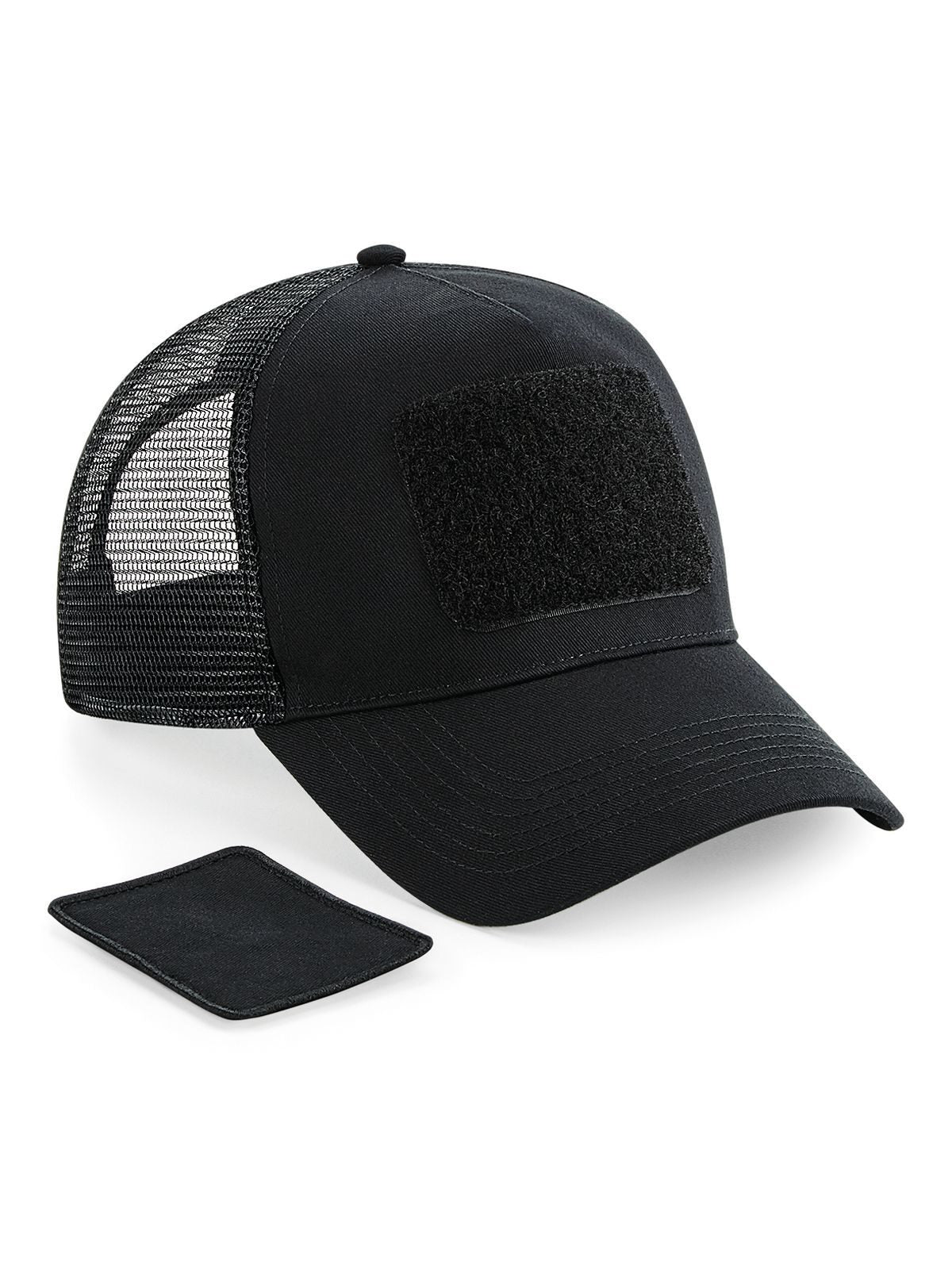 Patch Snapback Trucker Beechfield Black