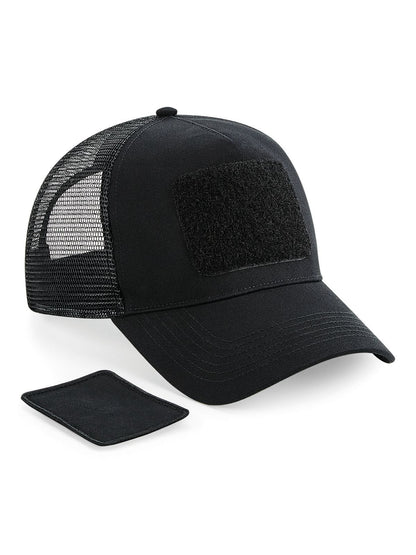 Patch Snapback Trucker Beechfield Black
