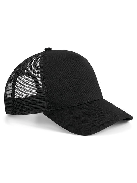 Microknit Snapback Trucker Beechfield Black