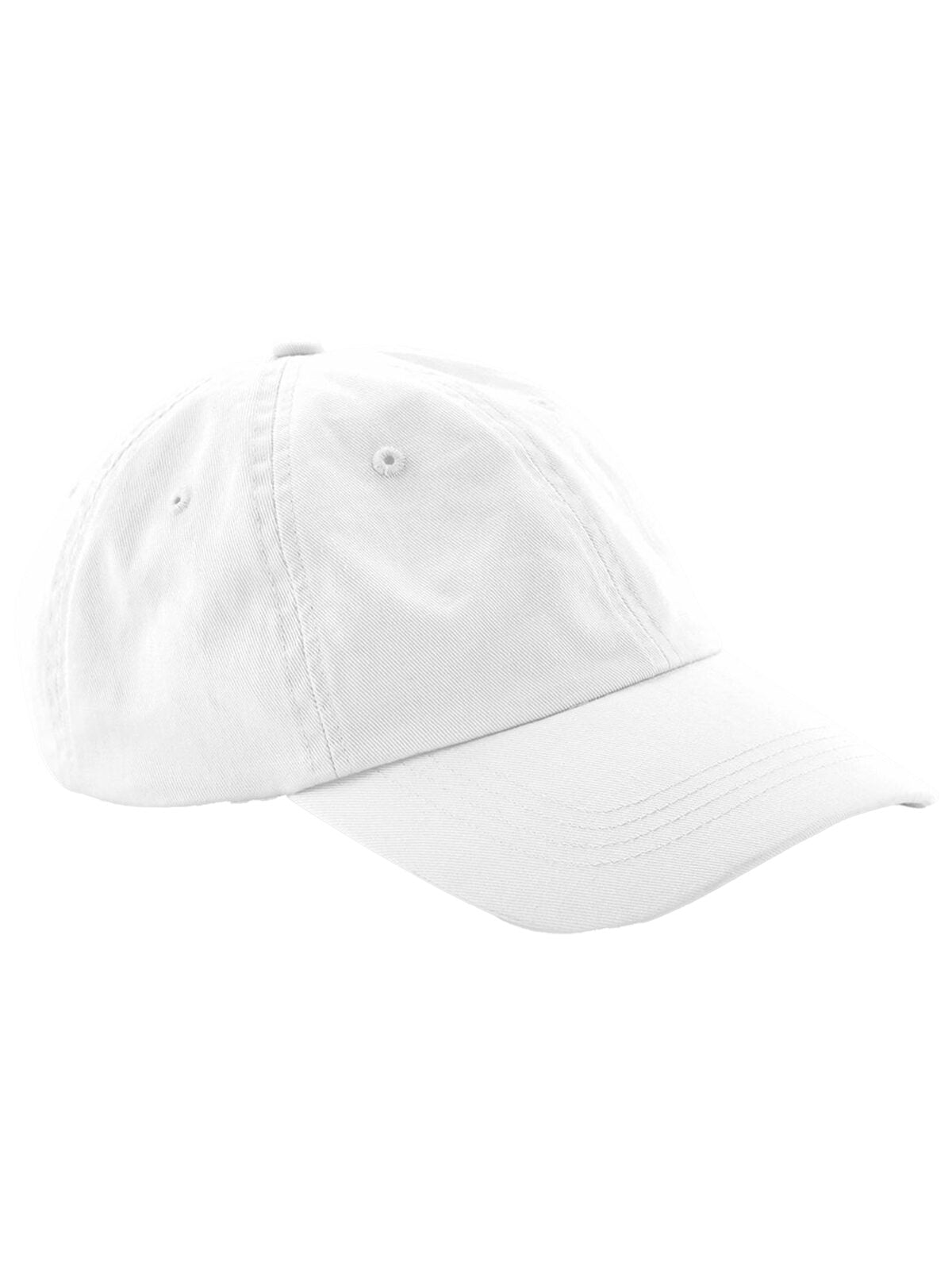 Low Profile 6 Panel Dad Cap Beechfield White