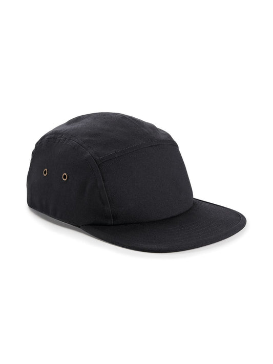 Canvas 5 Camper Panel Cap Beechfield Black