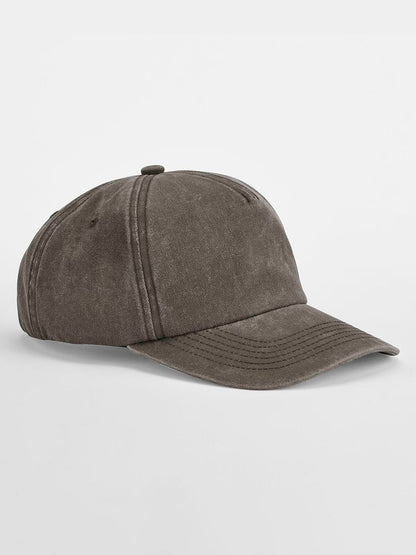 Relaxed 5 Panel Vintage Cap Beechfield Vintage Brown