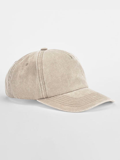 Relaxed 5 Panel Vintage Cap Beechfield Vintage Stone