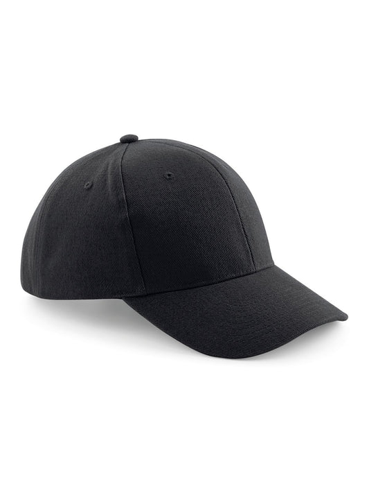 Pro-Style Heavy Brushed Cotton Cap Beechfield Black