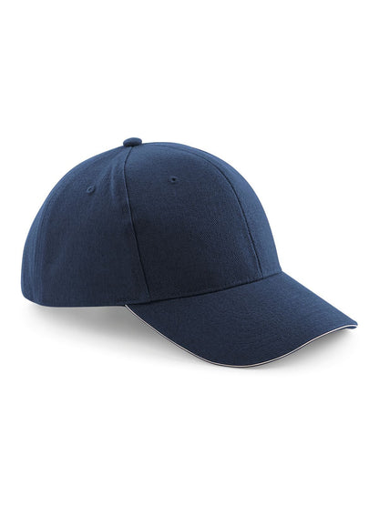 Pro-Style Heavy Brushed Cotton Cap Beechfield French Navy/Stone