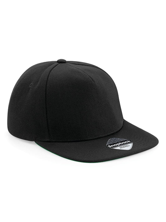 Original Flat Peak Snapback Beechfield Black/Black