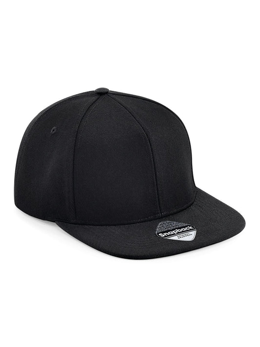 Original Flat Peak 6 Pan. Snapnack Beechfield Black/Black