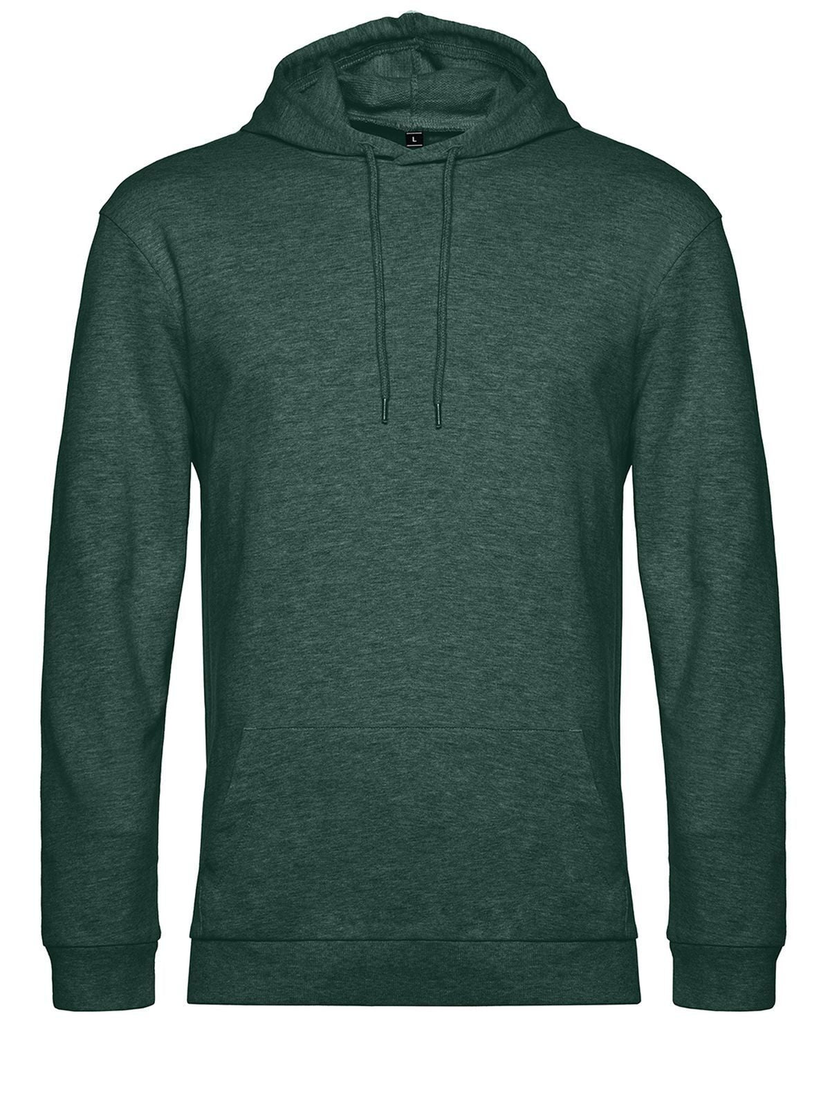 #Hoodie B&C Collection Heather Dark Green