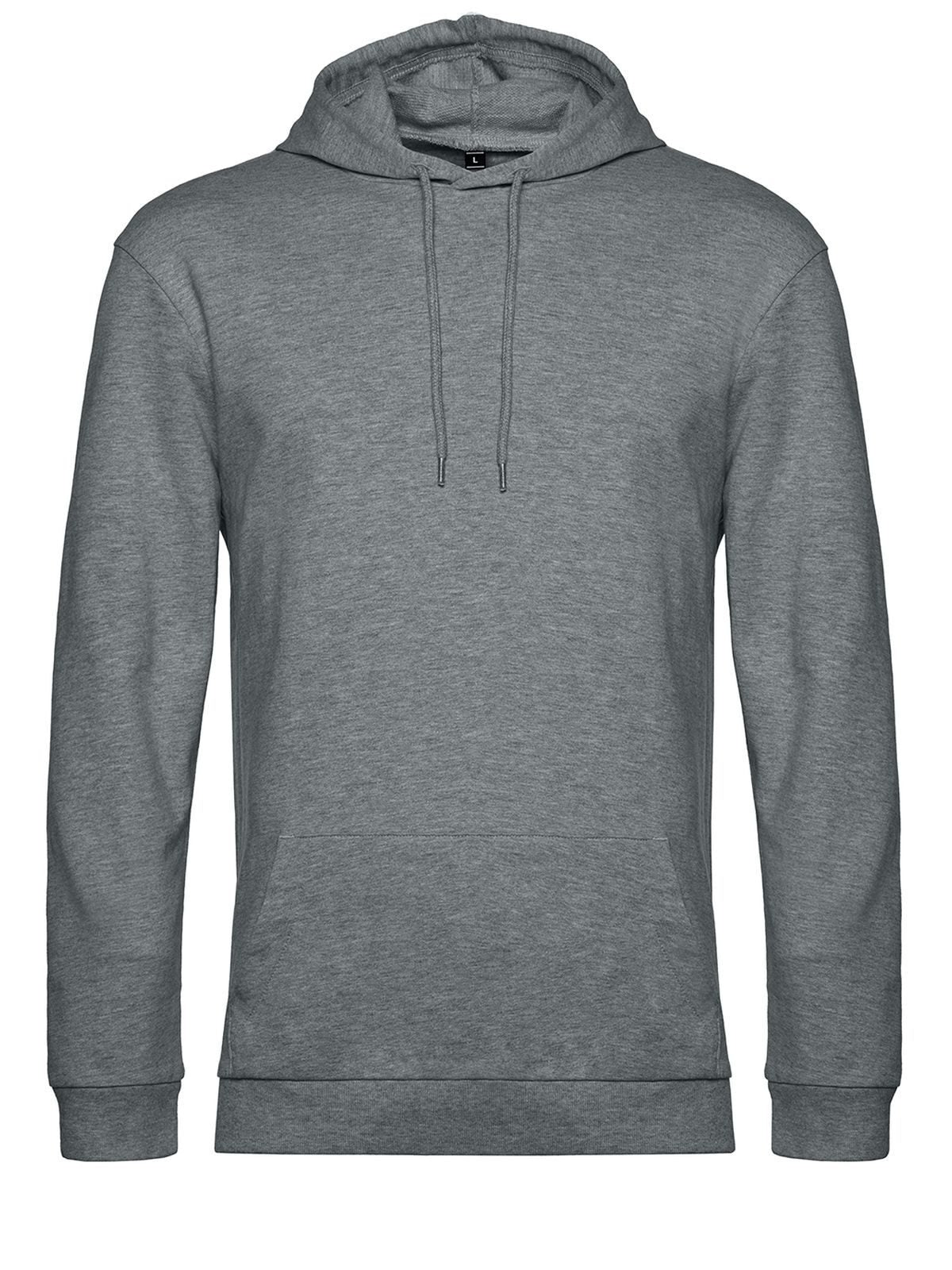 #Hoodie B&C Collection Heather Mid Grey