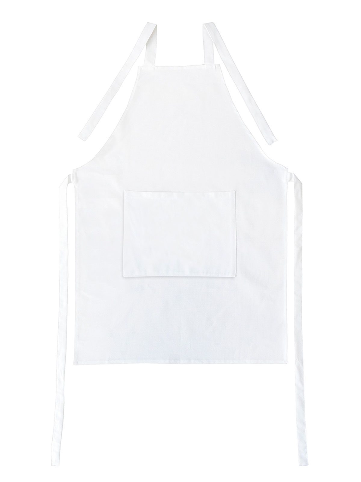 Neck Apron w/pocket Canvas 60x80 Bear Dream White