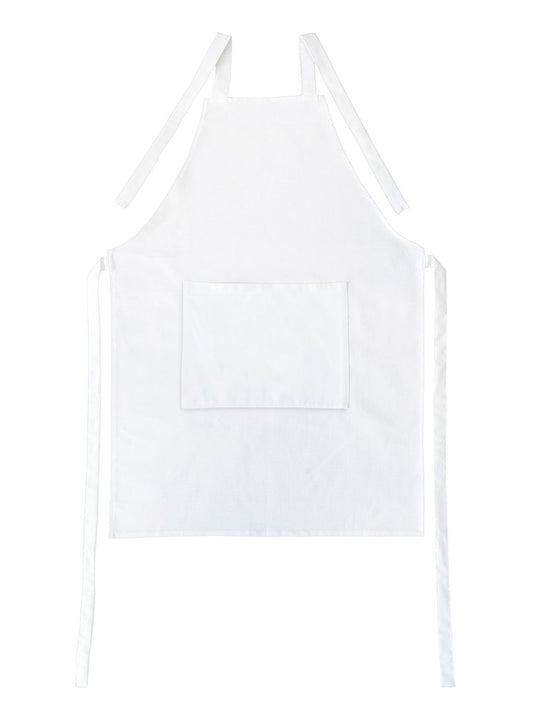 Neck Apron w/pocket Canvas 60x80 Bear Dream White