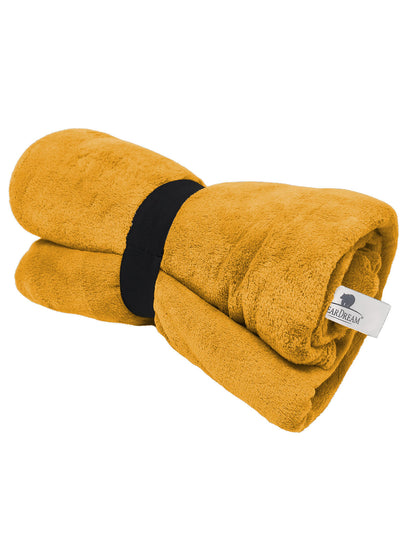 Coral Fleece Blanket 130x170 Bear Dream Mango