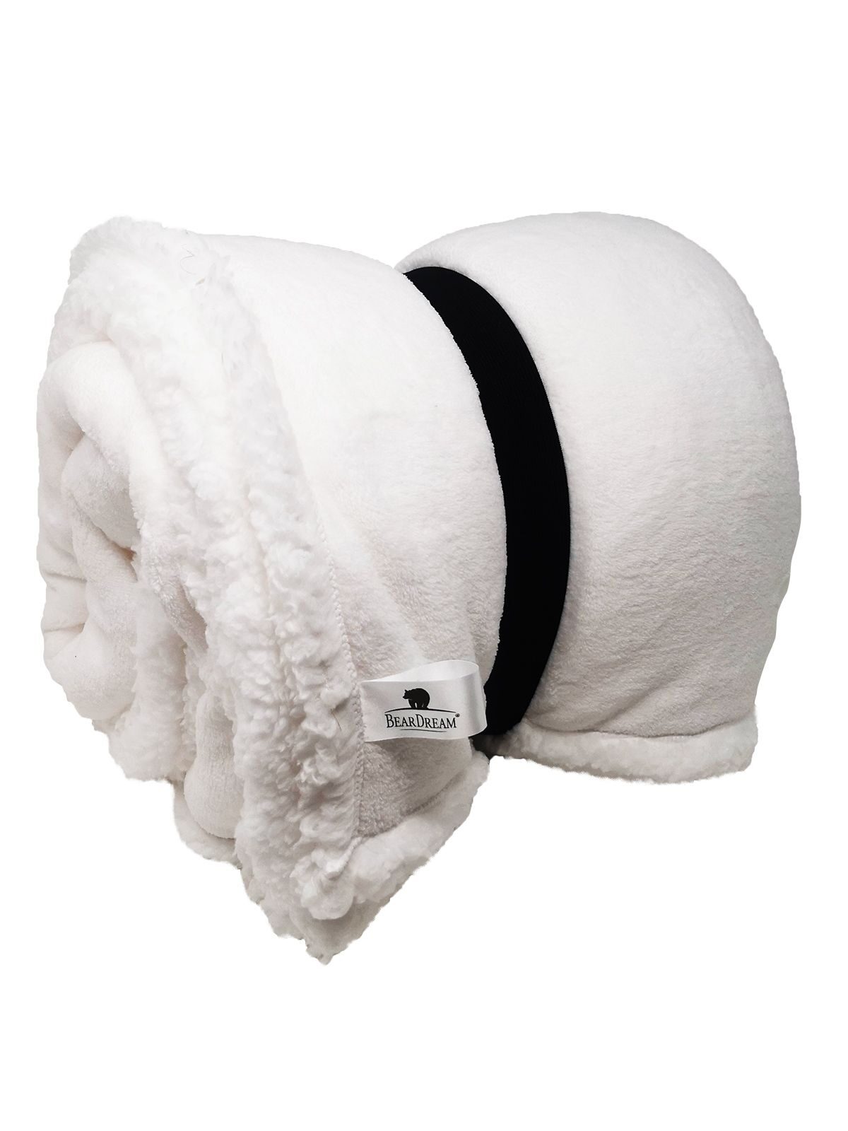 Sherpa Blanket 130x170 Bear Dream White