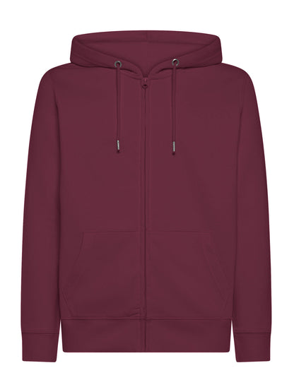 Felpa zip e cappuccio Vega Burgundy