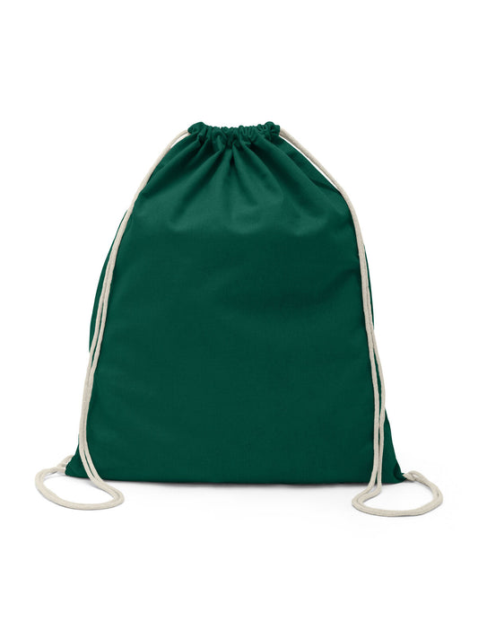 Cotton Gymsac Black Spider Bottle Green