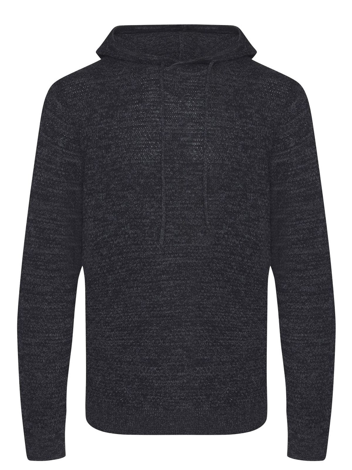 Iguazu Knitted Hoody Ecologie by AWDis Charcoal/Black