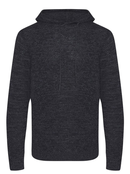 Iguazu Knitted Hoody Ecologie by AWDis Charcoal/Black