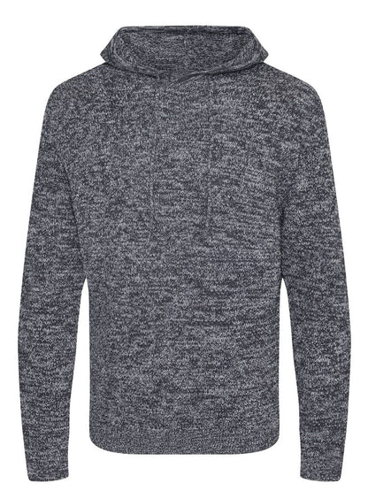 Iguazu Knitted Hoody Ecologie by AWDis Heather Grey/Charcoal