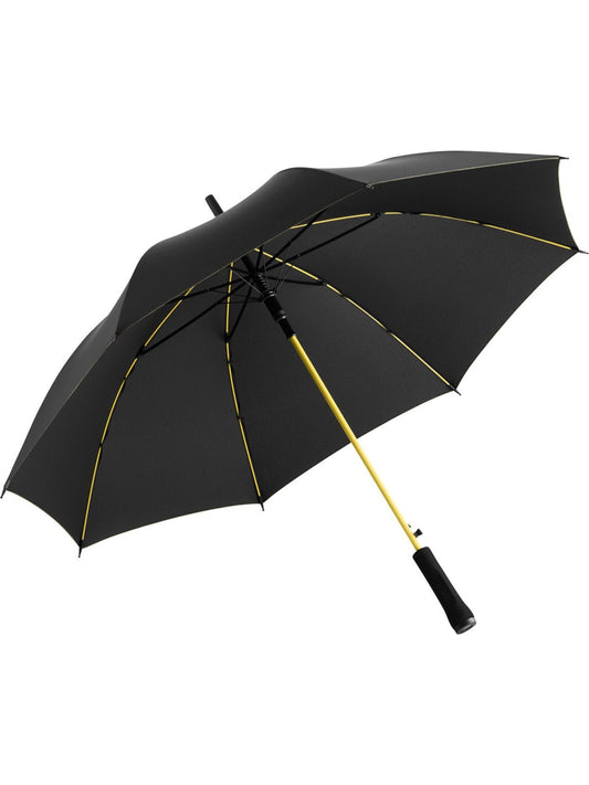 Ombrello Bastone con asta colorata FAre Black-Yellow