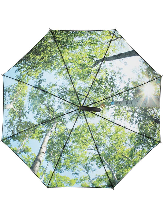 AC regular umbrella FARE®-Nature FAre Black/Forest Design