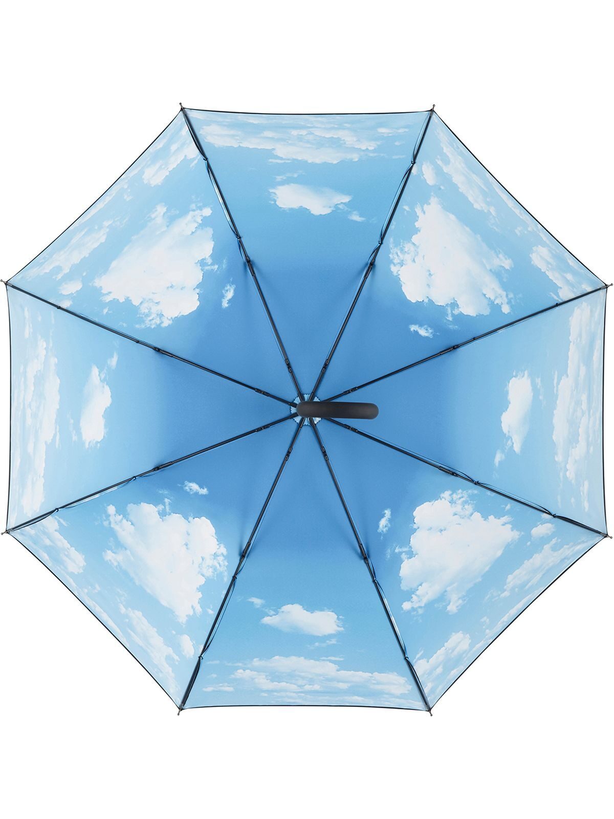 AC regular umbrella FARE®-Nature FAre Black/Cloud Design