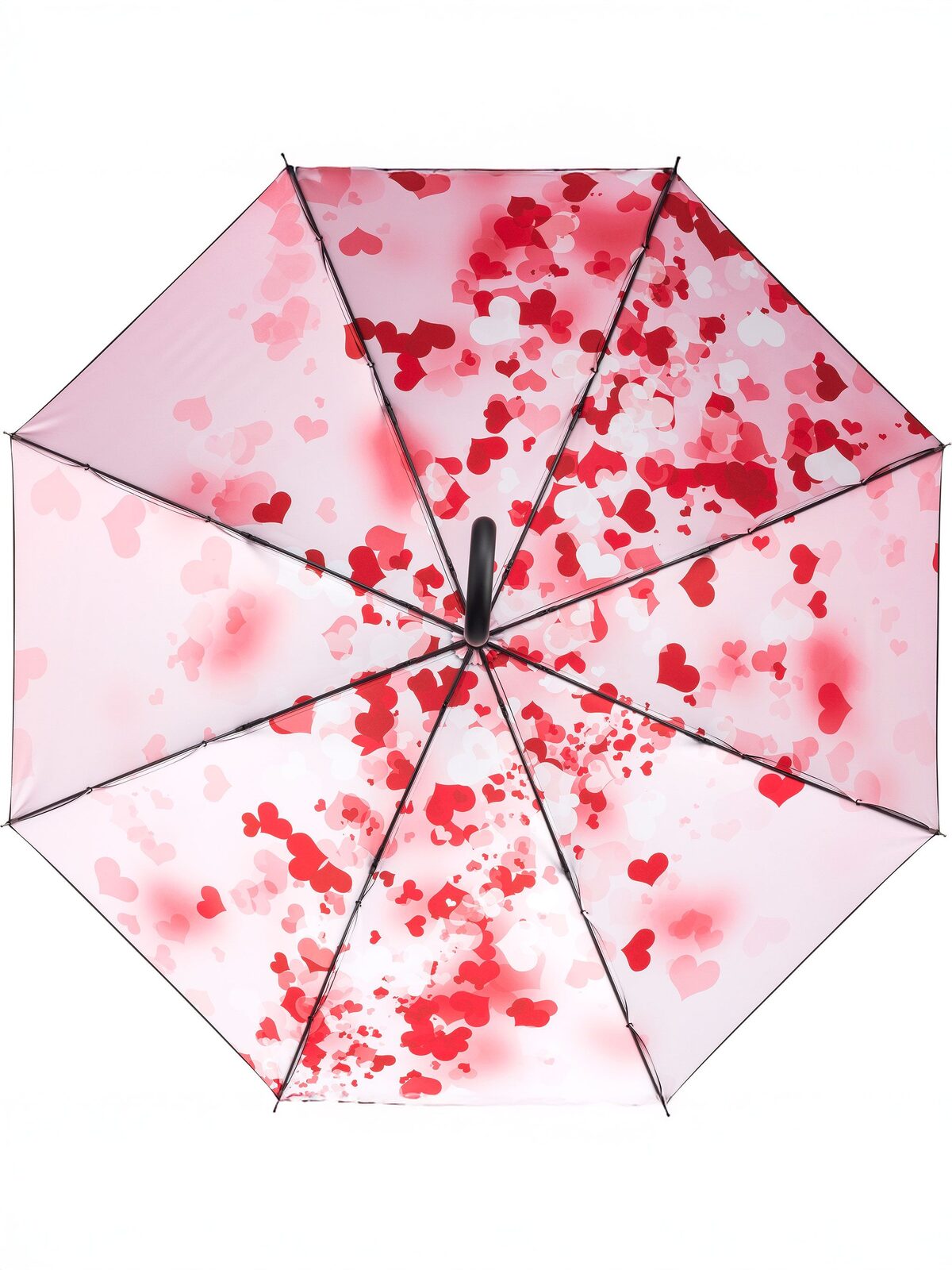 AC regular umbrella FARE®-Nature FAre Black/Heart Design